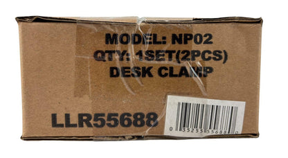 New - Open Box - Set of 2 - Unbranded Heavy Duty Desk C-Clamp Model NP02