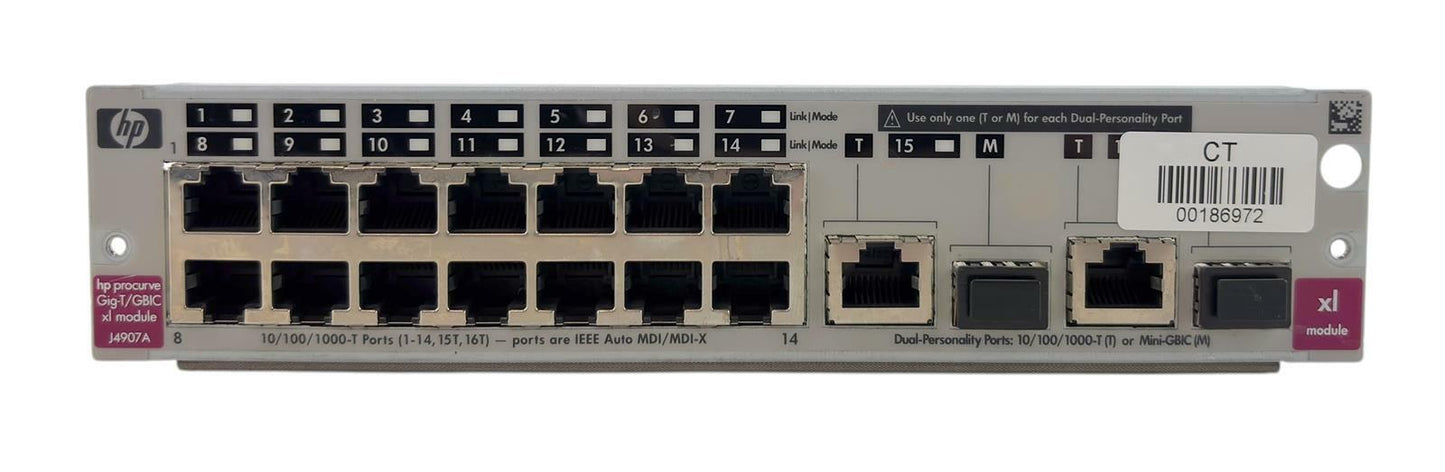 HP J4907A ProCurve Gig-T/GBIC XL 16-Port Module