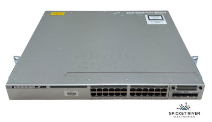Cisco WS-C3850-24P-S V04 Catalyst 3850 24-Port PoE+ w/ C3850-NM-2-10G 2x10G SFP+