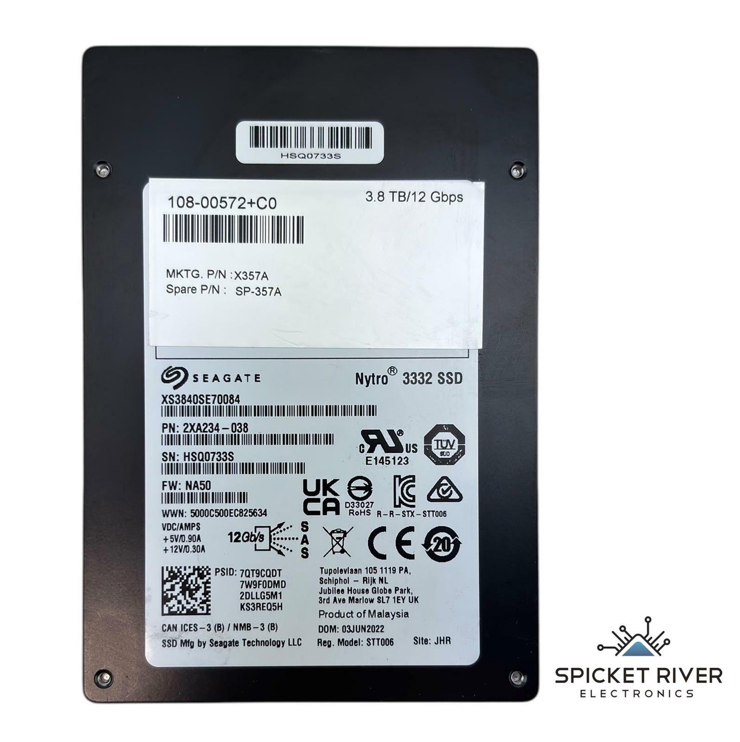 Seagate Nytro 3332 3.84TB SAS 12Gbps Enterprise 2.5" SSD XS3840SE70084