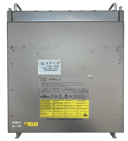 Cisco ASR 1000 Series ASR1004 V03 Aggregation Service Router Chassis Dual PSU