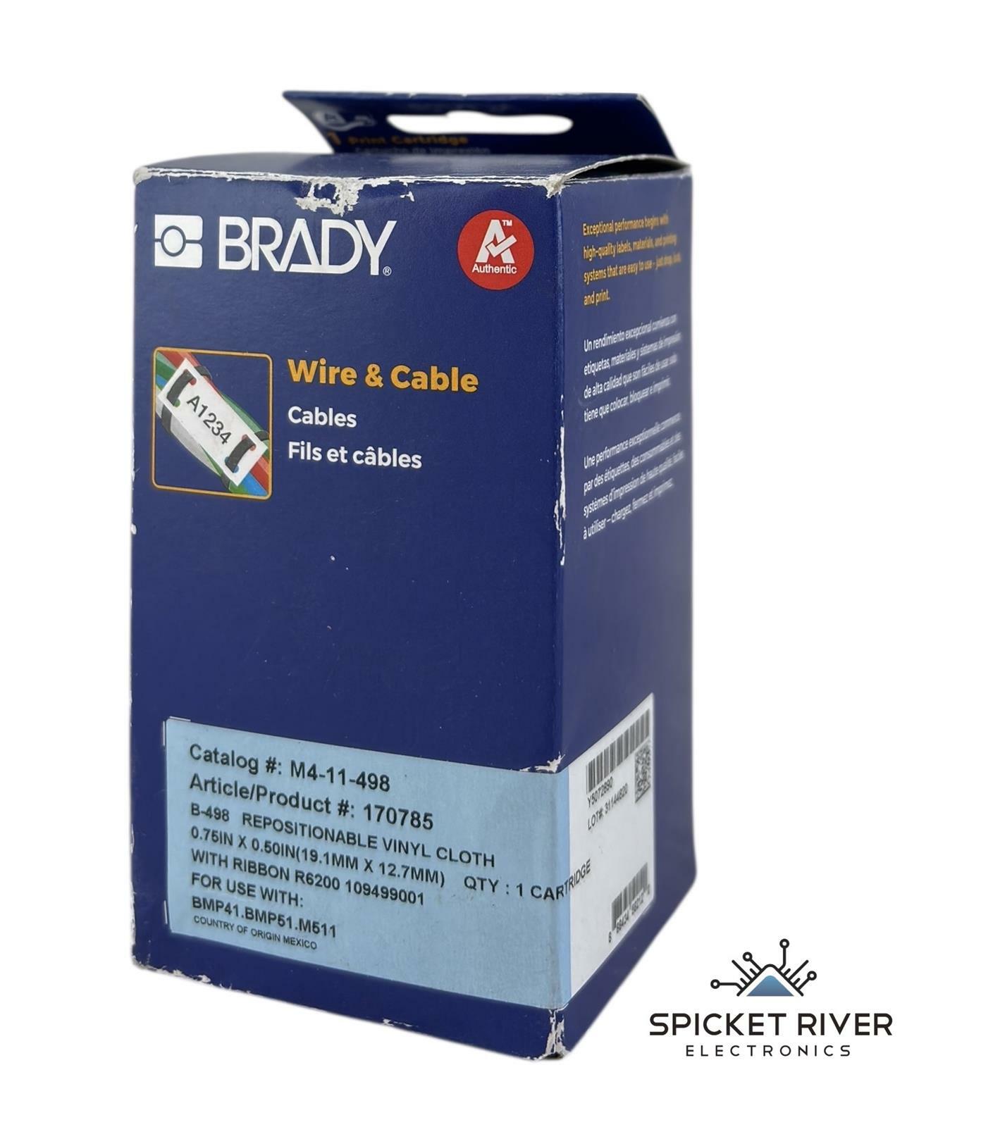 NEW - Lot of 21 - Brady M4-11-498 Wire & Cable 0.5" Vinyl Cloth Labels 170785