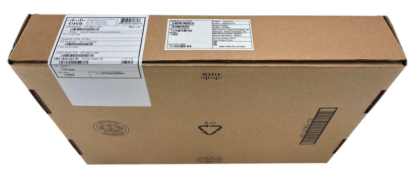 NEW - Cisco CP-8831 V06 IP Conference Phone Base & Control Panel