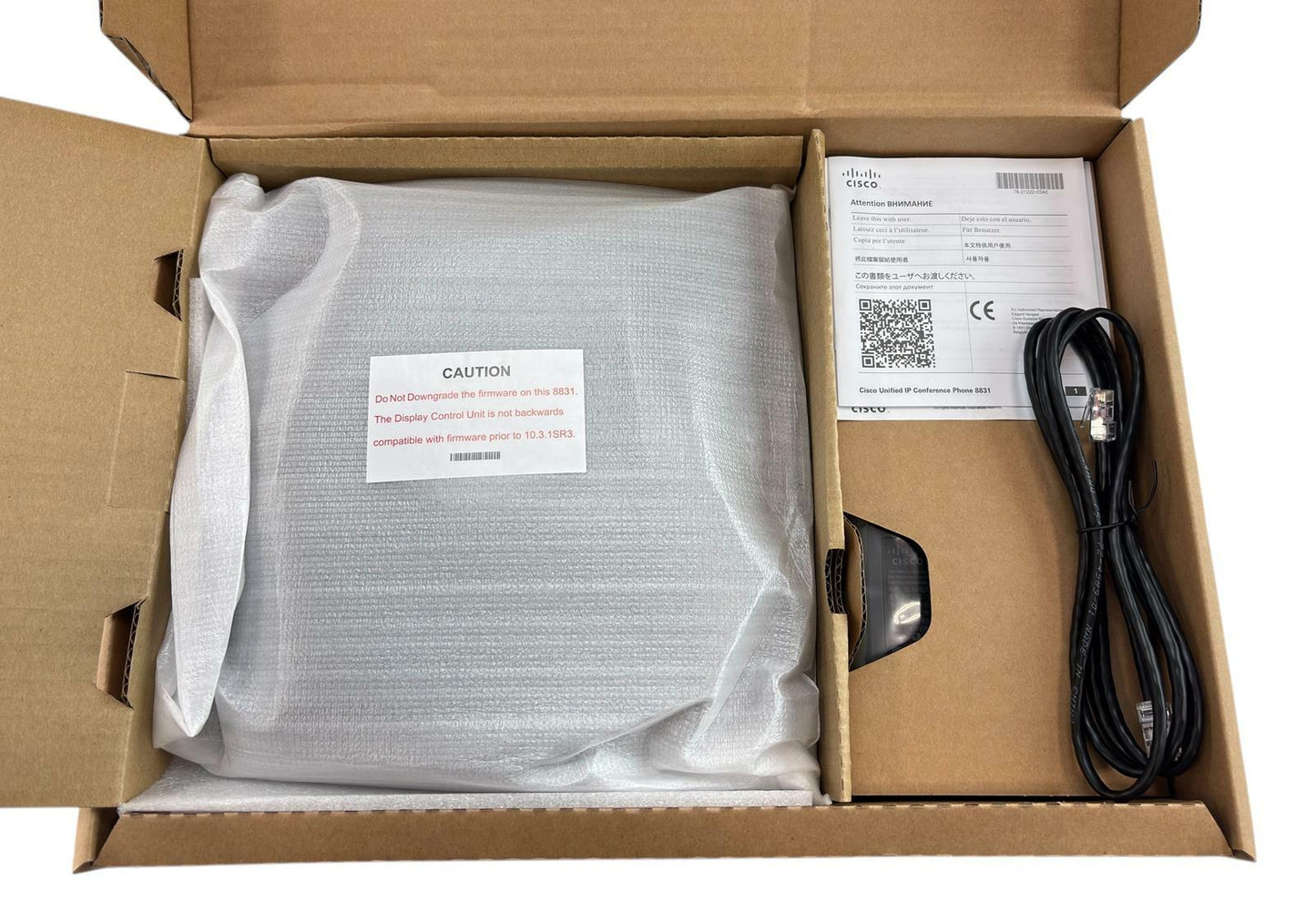 NEW - Open Box - Cisco CP-8831 V06 IP Conference Phone Base & Control Panel