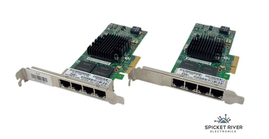 Lot of 2 - Intel UCSC-PCIE-IRJ45 4-Port Gigabit PCIe Network Adapter 74-10521-01