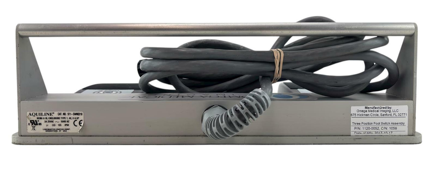 Aquiline / Omega 1120-0052 Three Position Foot Switch Pedal - READ