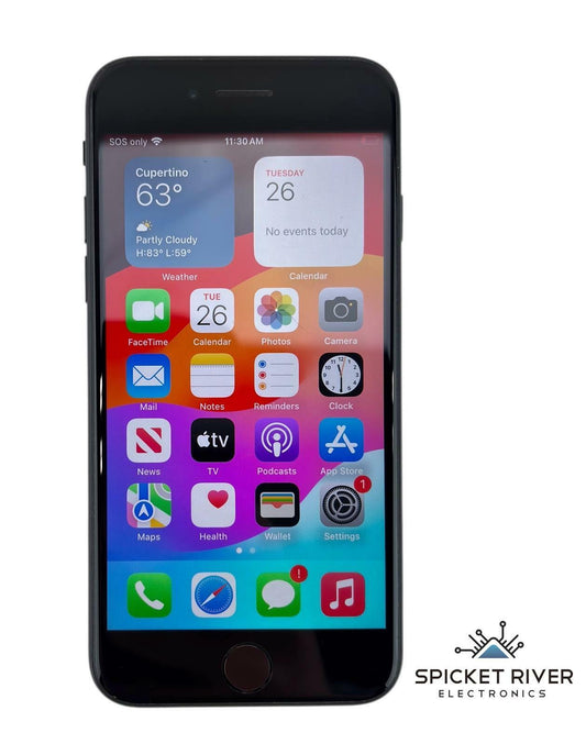 Apple iPhone SE 2nd Gen. A2275 - 64GB Unlocked Black Smartphone - READ Display