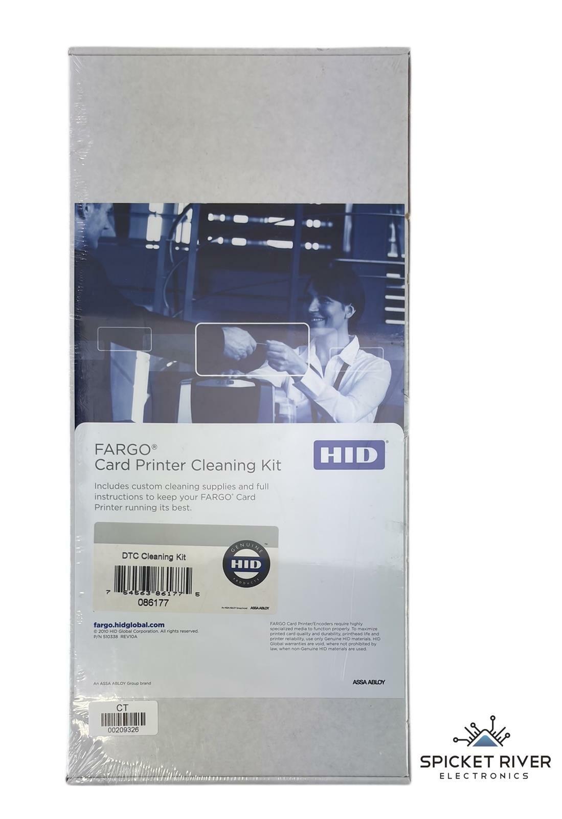 NEW - HID 086177 Fargo Badge Card Printer DTC Cleaning Kit