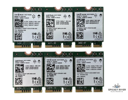Lot of 6 - Intel AX211NGW M.2 PCIe Wireless Tri-Band 2.4Gbps WiFi 6E Card 0G83J7