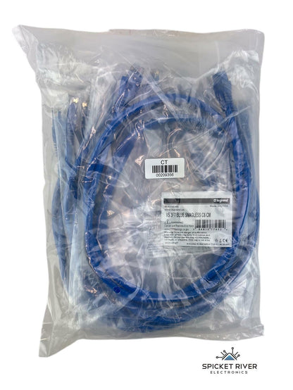 NEW - Pack of 10 - Legrand 576-110-003 VS 3FT Blue Snagless C6 CM Patch Cable