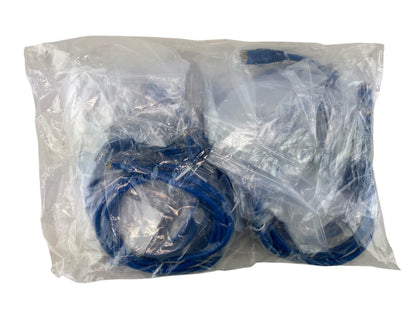 NEW - Pack of 10 - Legrand 576-110-004 VS 4FT Blue Snagless C6 CM Patch Cable