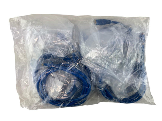 NEW - Pack of 10 - Legrand 576-110-004 VS 4FT Blue Snagless C6 CM Patch Cable