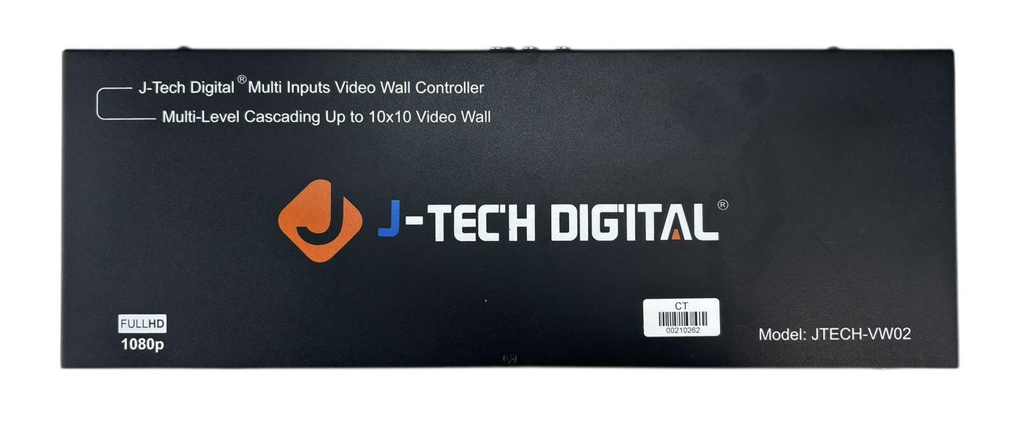 J-Tech Digital JTECH-VW02 Multi Input Full HD 10x10 Video Wall Controller