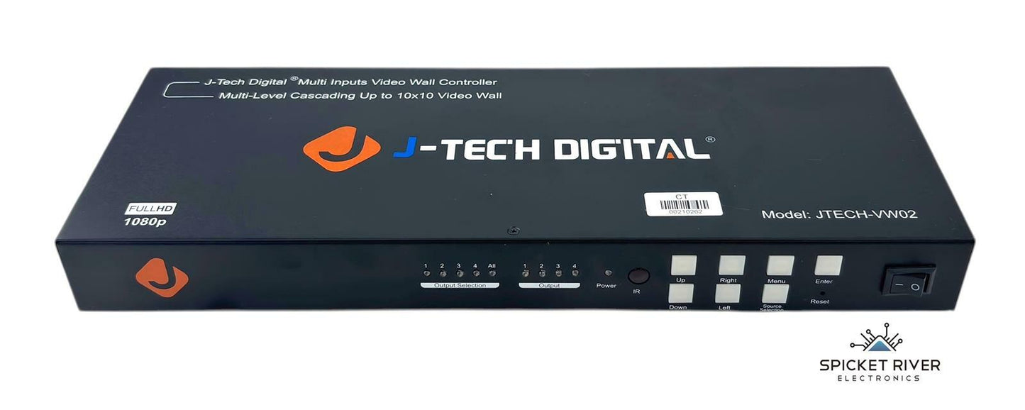 J-Tech Digital JTECH-VW02 Multi Input Full HD 10x10 Video Wall Controller