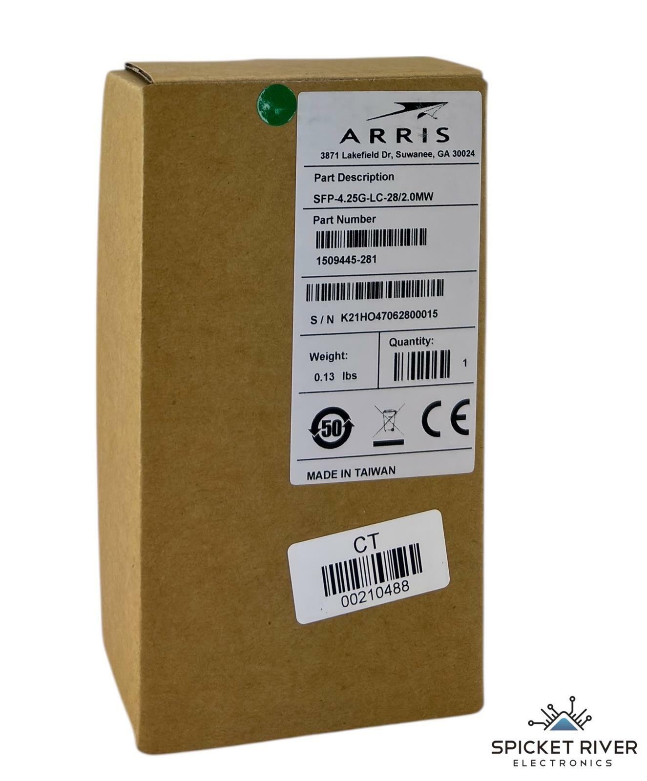 NEW - Open Box - Arris SFP-4.25G-LC-28/2.0MW Fiber Transceiver 1509445-281