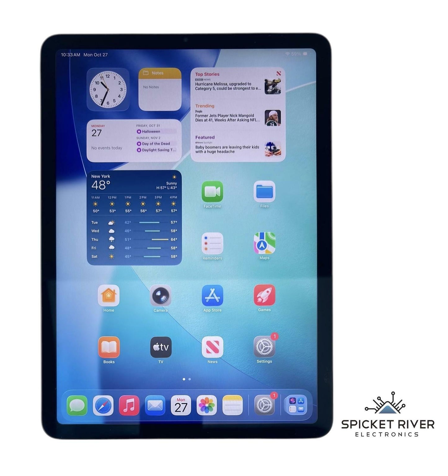 Apple iPad Air 5th Gen. A2588 - 64GB WiFi Only Starlight - READ #208890