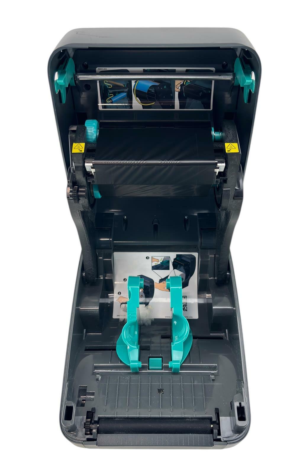 Zebra GK420T Direct Transfer Thermal Barcode Shipping Label Printer - No AC