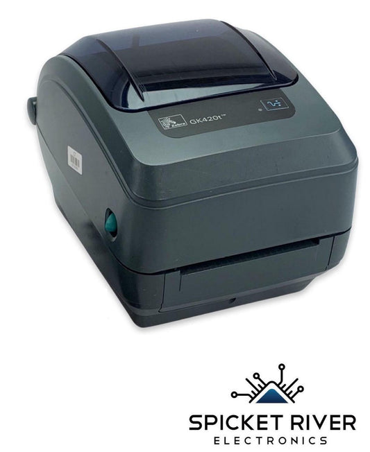 Zebra GK420T Direct Transfer Thermal Barcode Shipping Label Printer - No AC