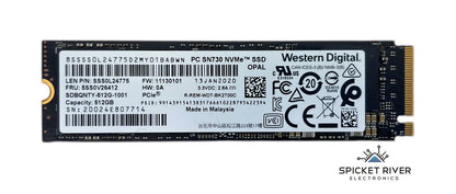 Western Digital SDBQNTY-512G-1001 512GB PC SN730 NVMe PCIe M.2 SSD Drive