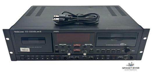 TASCAM CC-222SLMKII Rack Mount CD Recorder / Cassette Deck Combo Player