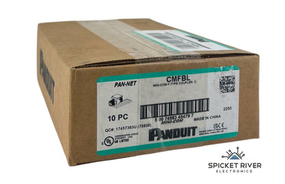 NEW - Box of 9 - Panduit CMFBL Mini-Com F-Type Coupler C - Black