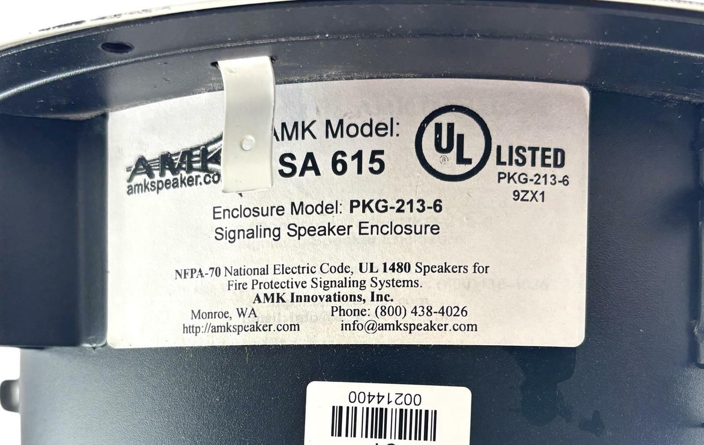 AMK SA615 6.5" Coaxial Ceiling Signaling Speaker PKG-213-6 White