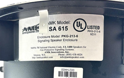 AMK SA615 6.5" Coaxial Ceiling Signaling Speaker PKG-213-6 White