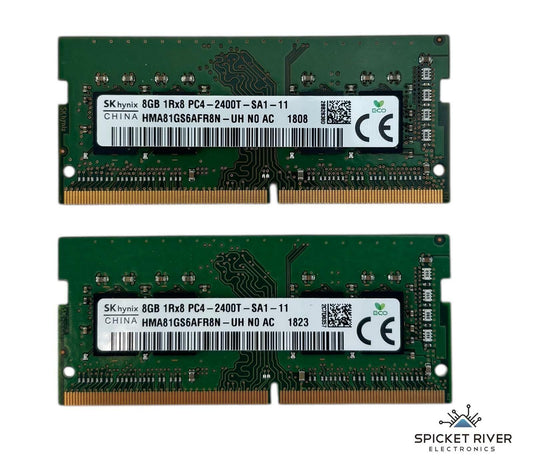 Lot of 2 - SK Hynix HMA81GS6AFR8N-UH 8GB 1Rx8 PC4-2400T DDR4 SODIMM Laptop RAM