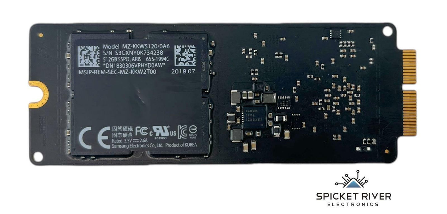 Apple Samsung MZ-KKW5120/0A6 SSPOLARIS 512GB SSD Solid State Drive 655-1994C
