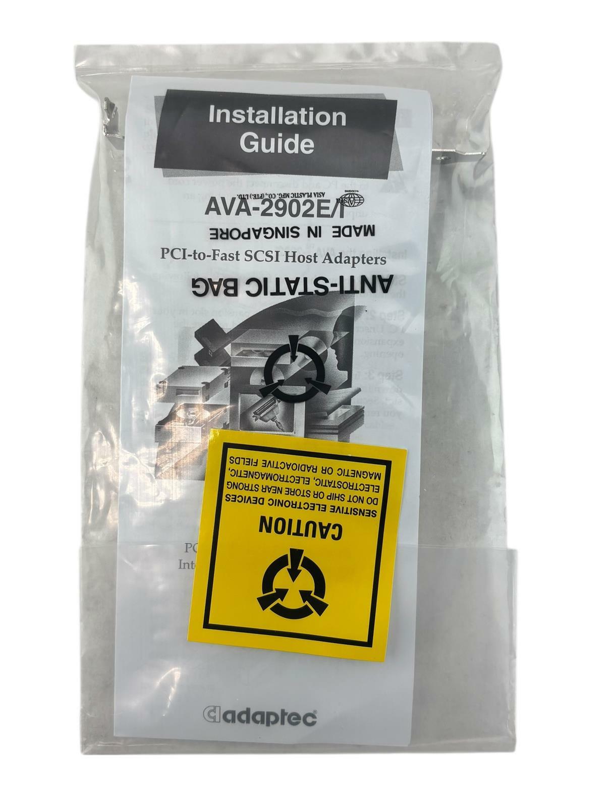 NEW - Adaptec AVA-2902BE PCI to Fast SCSI Host Adapter Card