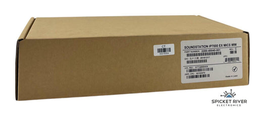 NEW - Open Box - 2x Polycom SoundStation IP7000 EX Mics w/ Cables 2200-40040-001
