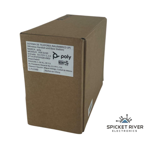 NEW - Open Box Polycom VVX D230 Wireless Handset and Base Station 2200-49235-001