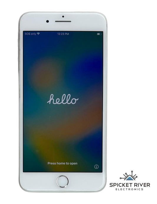 Apple iPhone 8 Plus A1864 - 256GB Unlocked Silver iOS Smartphone - READ Battery