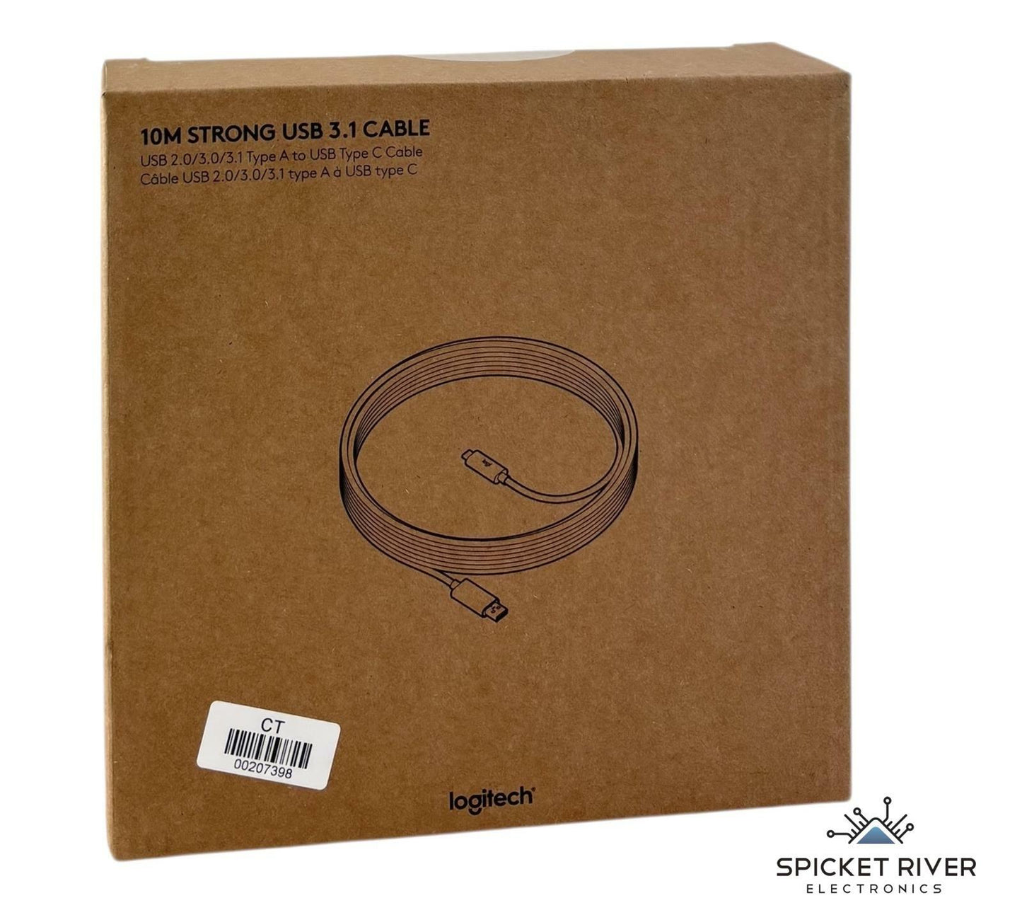 NEW - Logitech 10M Strong USB A to USB-C 3.1 Cable Z00003 939-001799