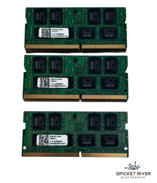 Lot of 7 - AZW 14.16.AZW00085 8GB DDR4 SODIMM Laptop RAM Memory
