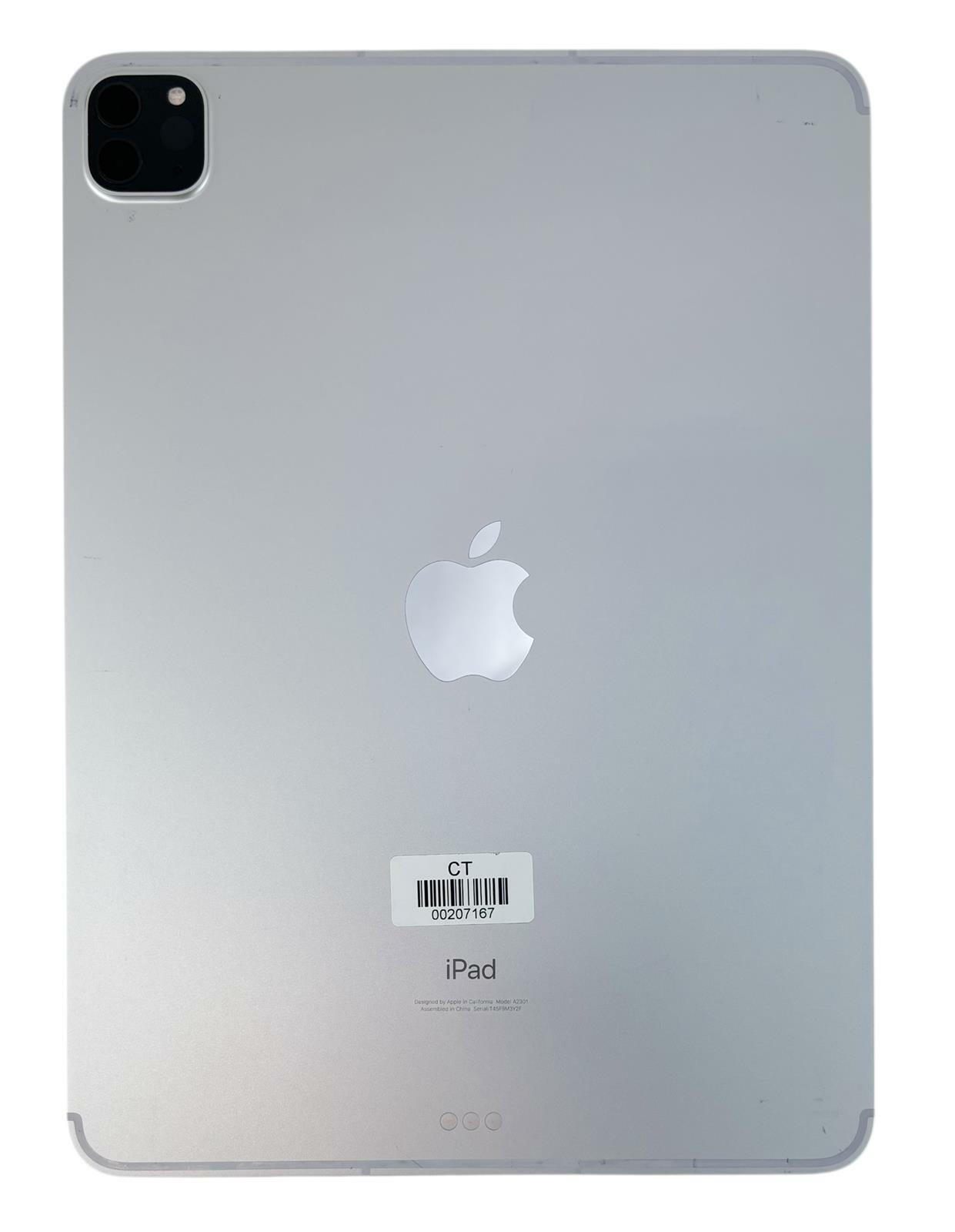 Apple iPad Pro 11" 3rd Gen A2301 - 256GB Unlocked - WiFi Cellular Silver Tablet