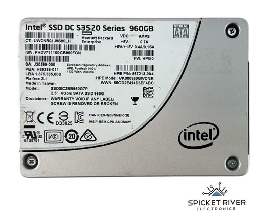 Intel DC S3520 Series SSDSC2BB960G7P 960GB 6Gb/s SATA 2.5" Solid State Drive SSD