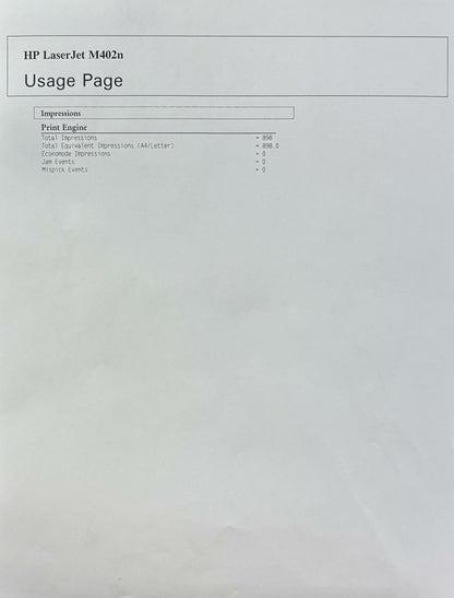 HP LaserJet Pro M402n Monochrome Laser Printer - 898 Pages