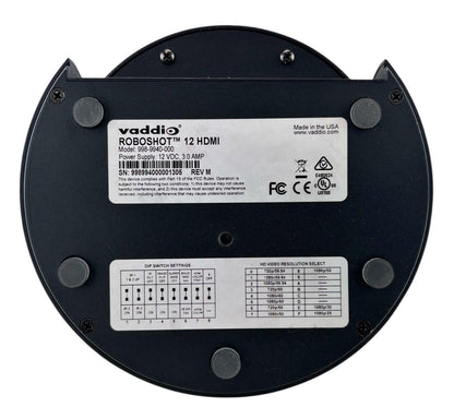 Vaddio RoboShot 12 HDMI PTZ Conferencing Camera 998-9940-000