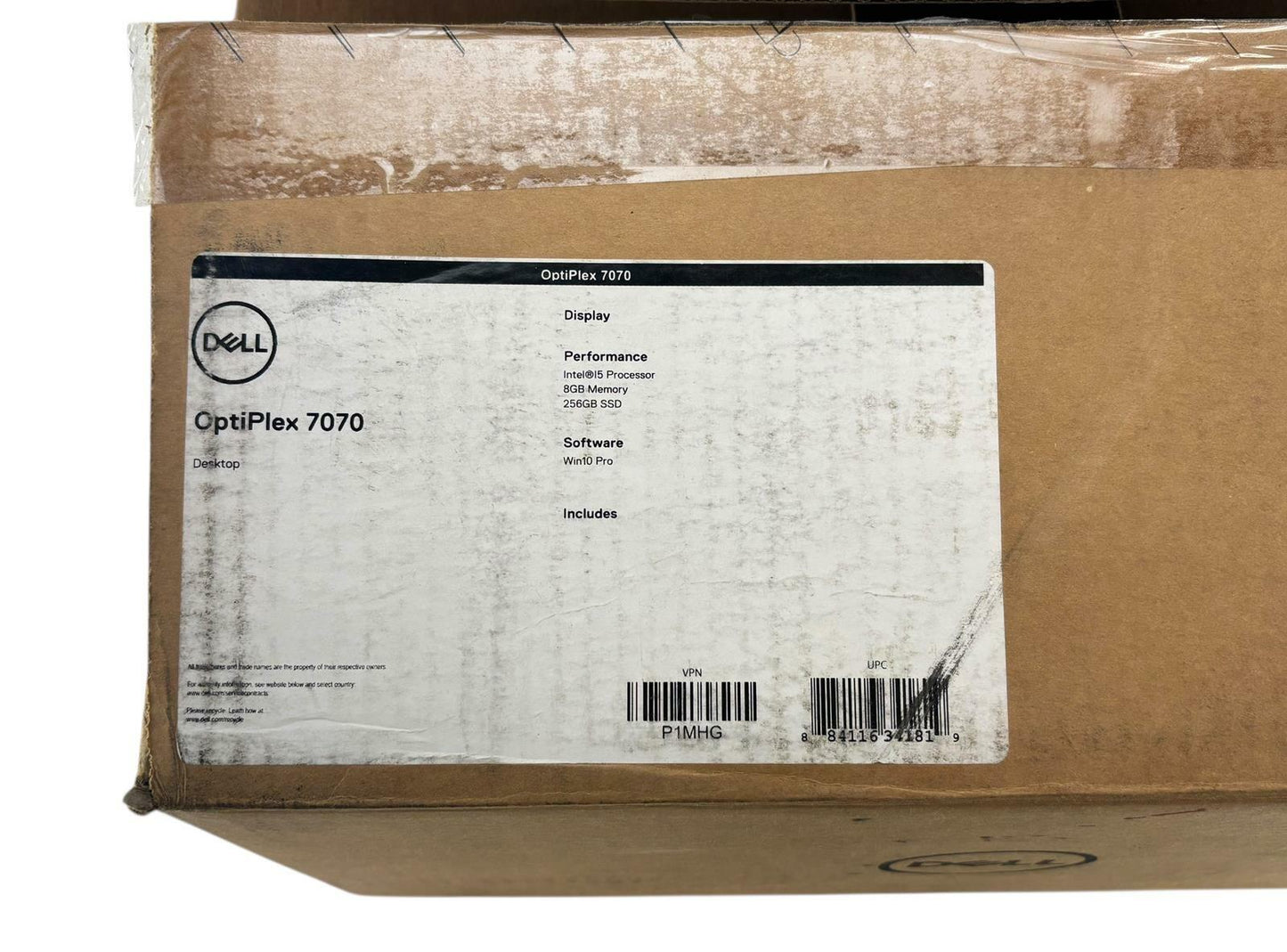 NEW Open Box - Dell OptiPlex 7070 SFF i5-9500 256GB SSD 8GB RAM Win10 Keyb+Mouse