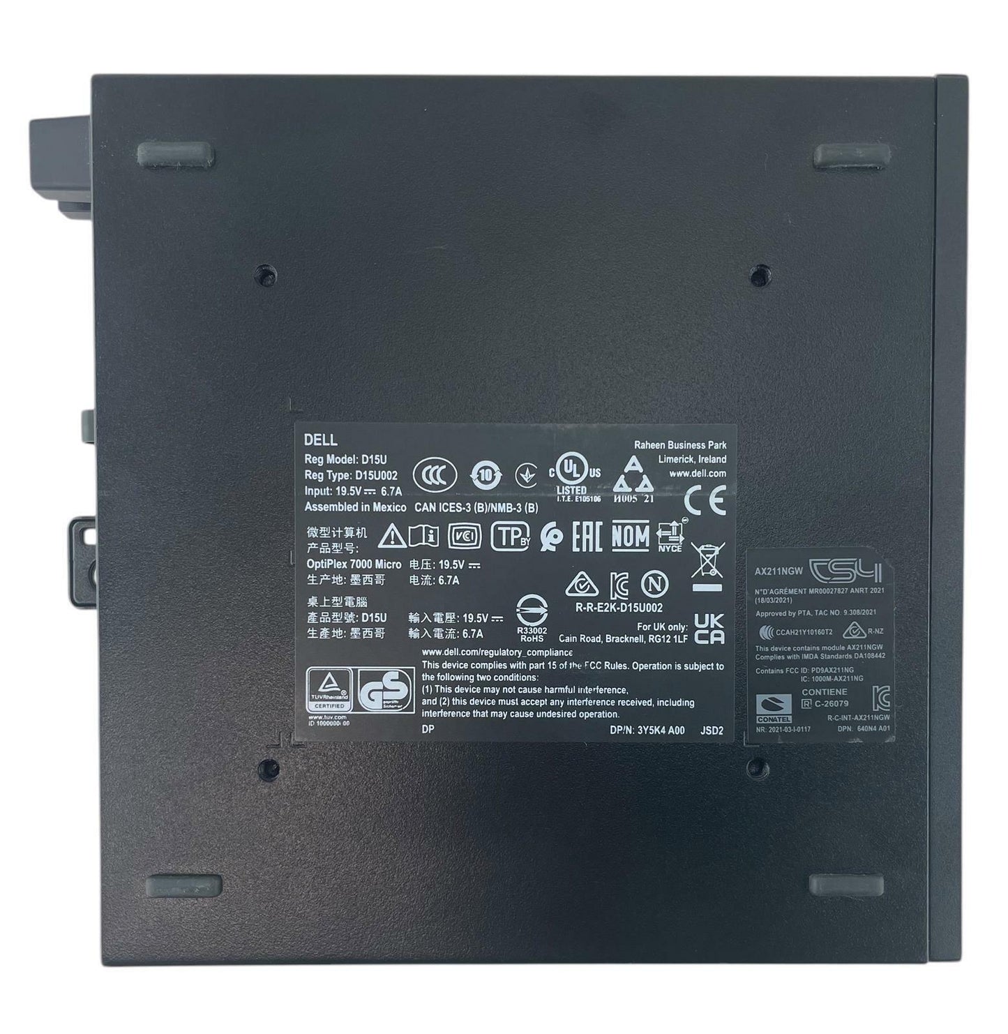 Dell OptiPlex 7000 Micro 4.60GHz 12-Core i7-12700T 512GB SSD 16GB RAM Win 11 Pro