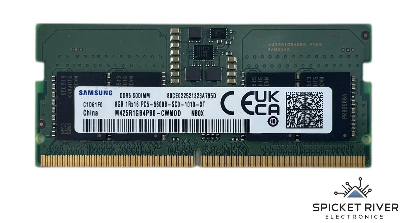 Samsung M425R1GB4PB0-CWM0D 8GB 1Rx16 PC5-5600B DDR5 SODIMM Laptop RAM