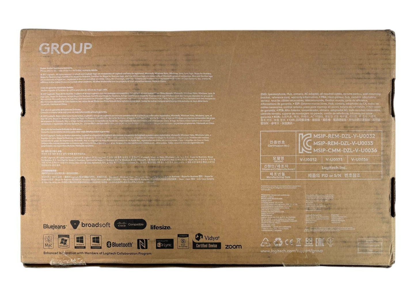 NEW - Open Box - Logitech Group 1080p Video Conferencing System 960-001054