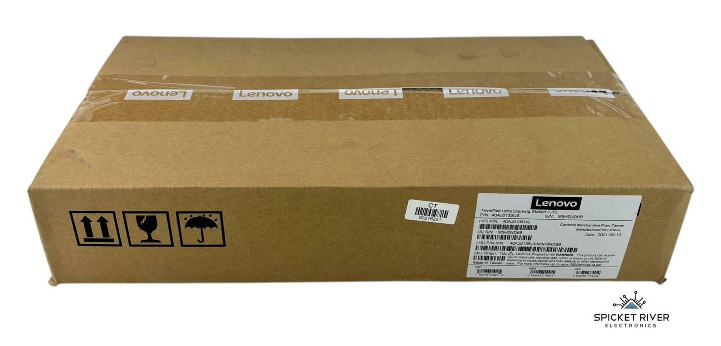 NEW - Lenovo 40AJ0135US ThinkPad Ultra Docking Station