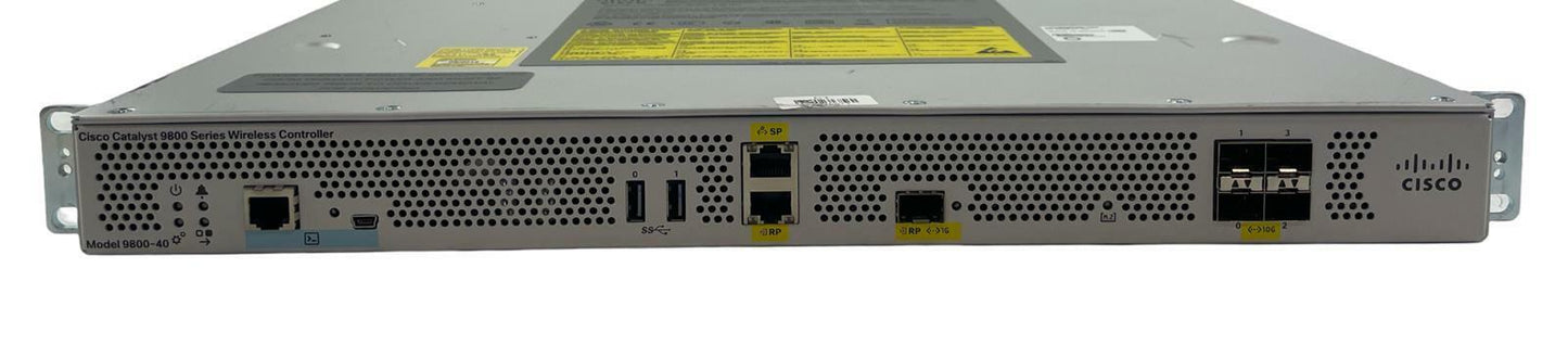 Cisco Catalyst C9800-40-K9 WLAN Wireless Controller 2x 750W PSUs - READ