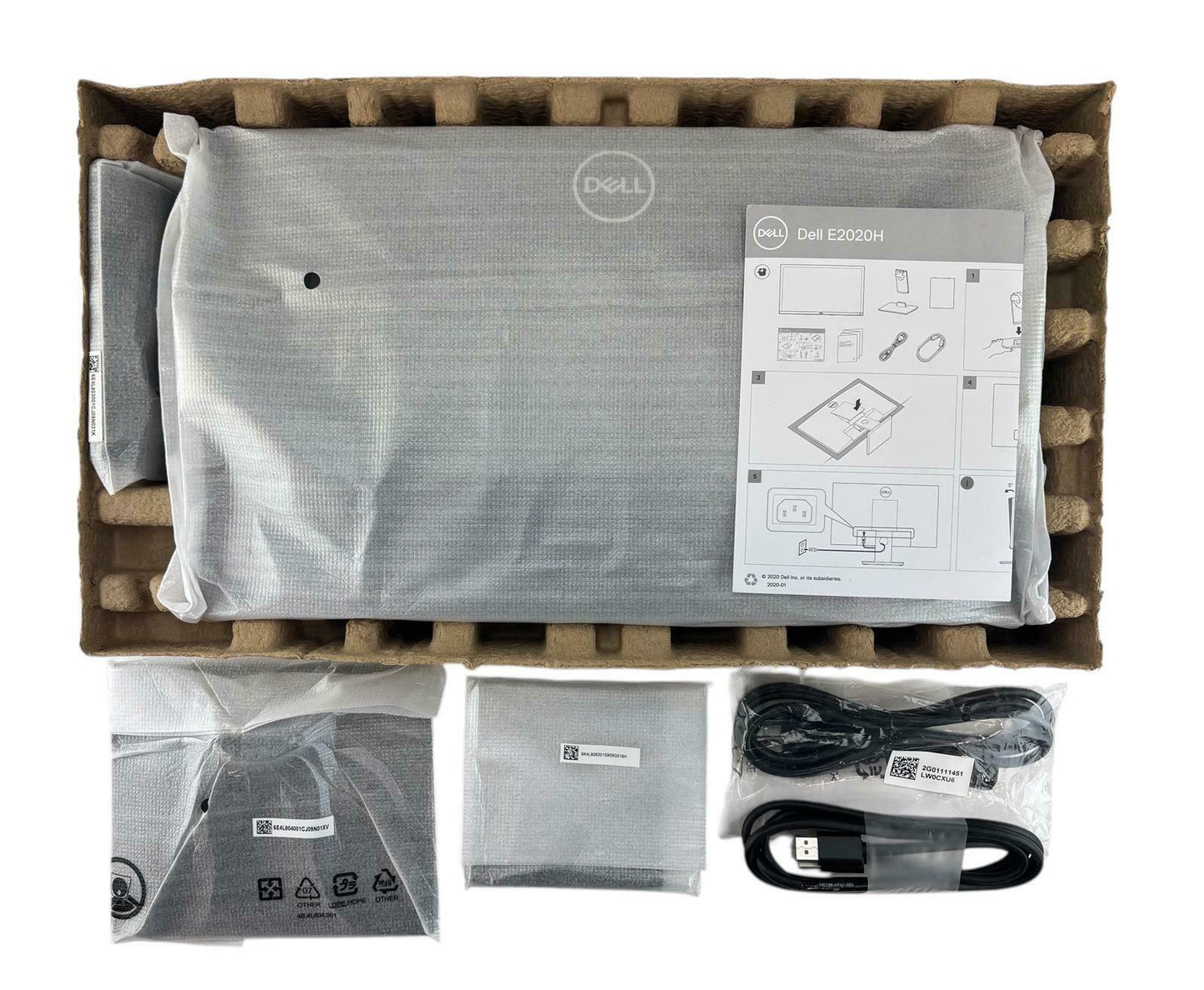 NEW - Open Box - Dell E2020H 20" 1600x900 60Hz 16:9 TN LCD Display Monitor