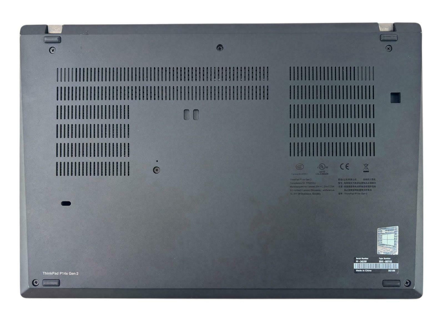 Lenovo ThinkPad P14s Gen 2i Quad Core i7-1185G7 3GHz 512GB SSD 16GB RAM #212881