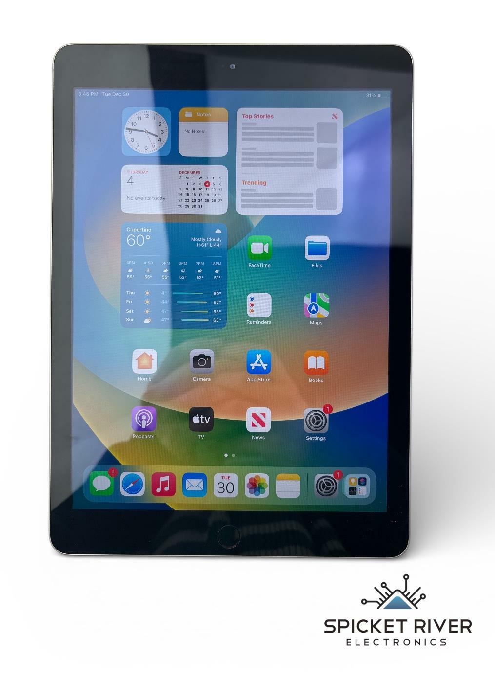 Apple iPad 5th Generation A1822 9.7" Space Gray WiFi Only 32GB iOS Tablet