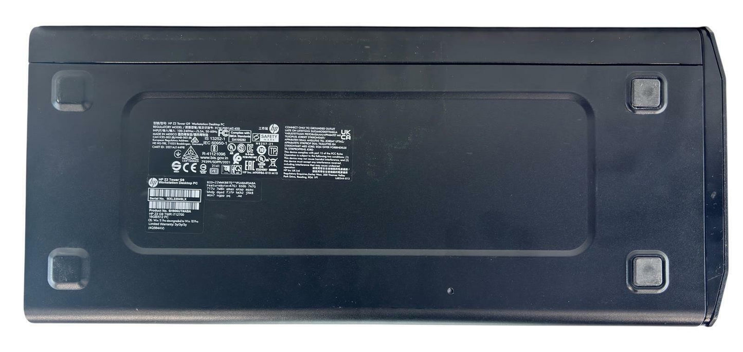 HP Z2 Tower G9 Workstation 12-Core i7-12700K 3.6GHz 512GB SSD 16GB RAM Win11 Pro