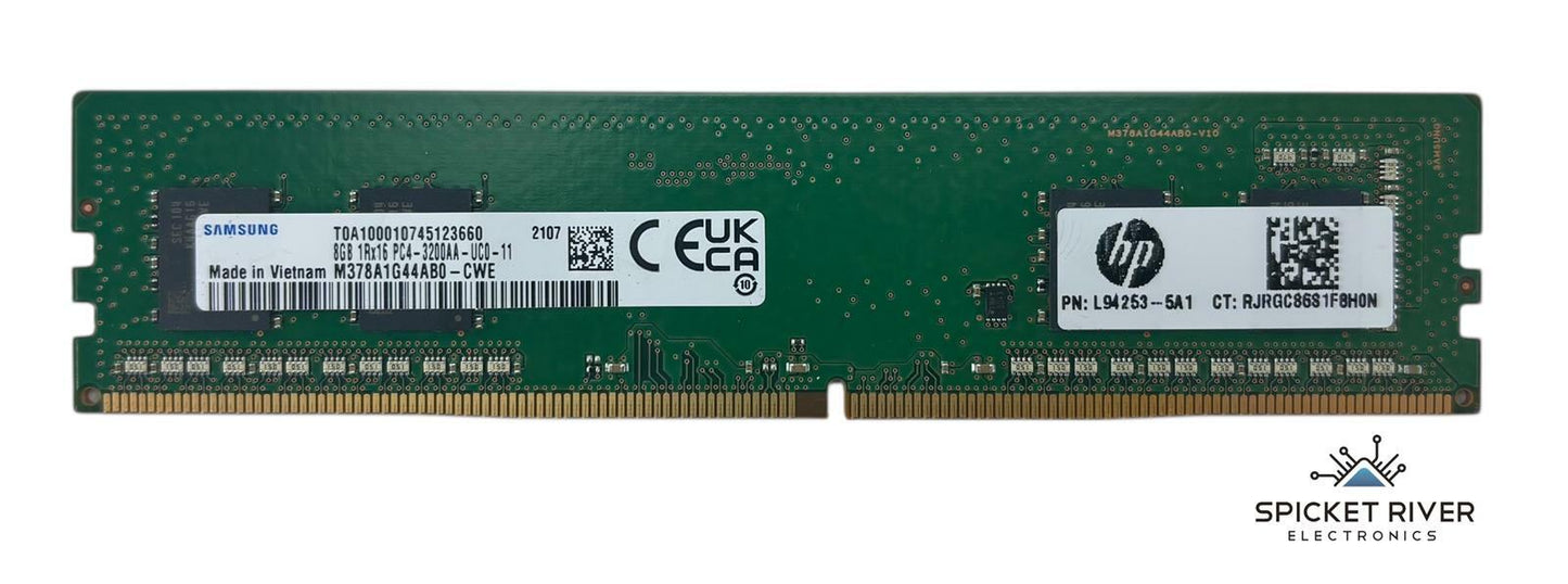 Lot of 2 - Samsung M378A1G44AB0-CWE 8GB 1Rx16 PC4-3200AA DDR4 Desktop Memory RAM